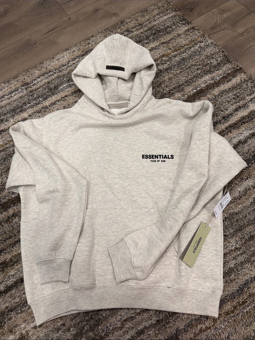 Fear of God Essentials Light Heather Gray Hoodie